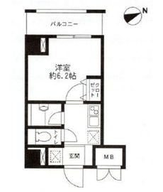 レジディア東品川 1101 間取り図