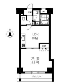 シティプラザ恵比寿 7階 間取り図