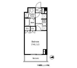 パークキューブ四谷三丁目 502 間取り図