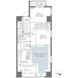 メゾンカルム本郷 907 間取り図