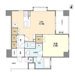 東急ドエルプレステージ参宮橋 3階 間取り図