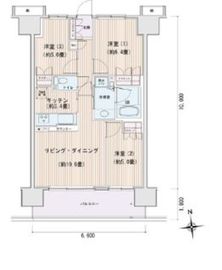 エスティメゾン豊洲レジデンス Ｂ1212 間取り図