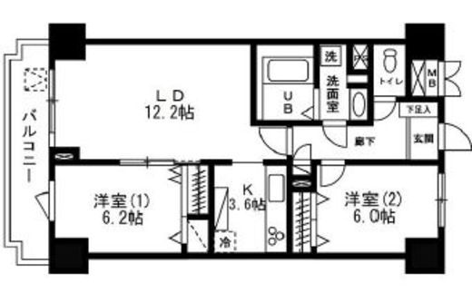 レジディア目白 604 間取り図