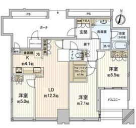 ワールドシティタワーズ アクアタワー 23階 間取り図