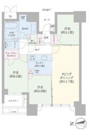 ドゥ・トゥール 7階 間取り図