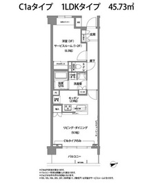 東京テラス 202 間取り図