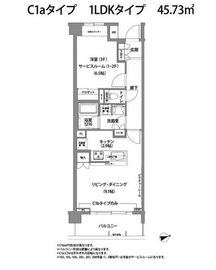 コンフォリア目黒青葉台 202 間取り図