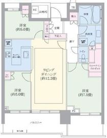 ベイズタワー＆ガーデン 23階 間取り図