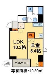 アクシア日本橋茅場町 202 間取り図