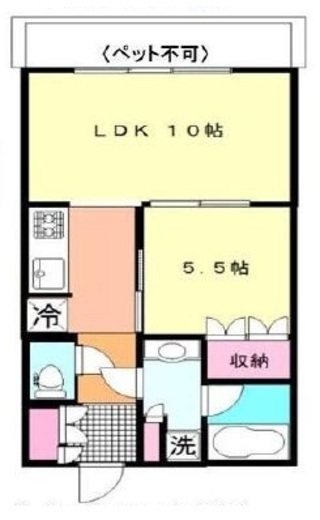 中目黒アトラスタワー 8階 間取り図