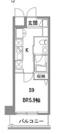 カスタリア中目黒 314 間取り図