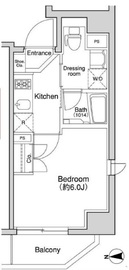 プラウドフラット森下 201 間取り図