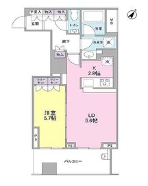 クロスエアタワー 13階 間取り図