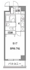 カスタリア中目黒 602 間取り図