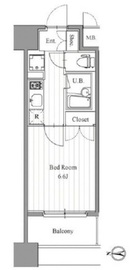 フィットエル森下 1108 間取り図