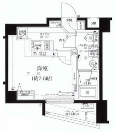 スパシエグランス学芸大学 2階 間取り図
