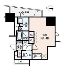 プレミスト新宿山吹 2階 間取り図