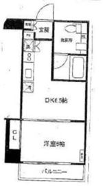 コスモグラシア清澄白河 602 間取り図