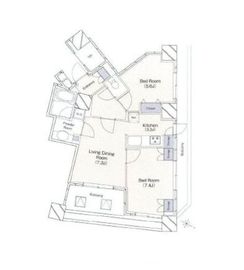 ベラカーサ南池袋 1701 間取り図