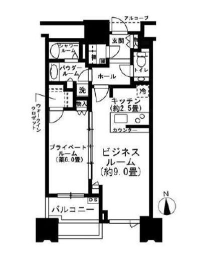 ドゥ・トゥール 51階 間取り図