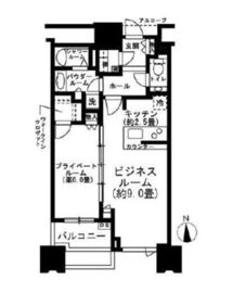 ドゥ・トゥール 51階 間取り図