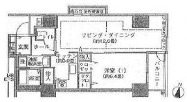 シティコート目黒 4-311 間取り図