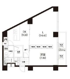 クイズ恵比寿 801 間取り図