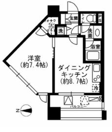 レジディア市ヶ谷 1302 間取り図