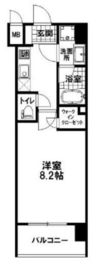 ブリリアント三田慶大前 7階 間取り図