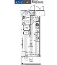 レガリス愛宕御成門 8階 間取り図