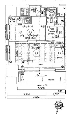 エステムプラザ飯田橋タワーレジデンス 1101 間取り図