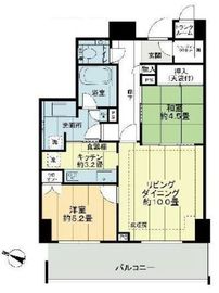 ザ・ライオンズ上野の森 3階 間取り図