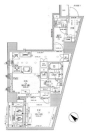 オープンレジデンシア築地 2階 間取り図