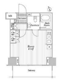 コートヒルズ広尾南 7階 間取り図