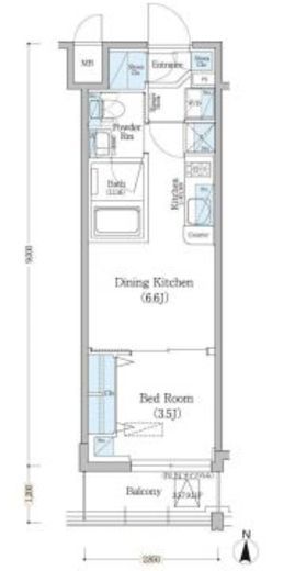 アーバネックス深川住吉 205 間取り図