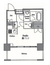 プライマル三軒茶屋 502 間取り図