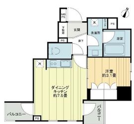 アンビックス神田 2階 間取り図