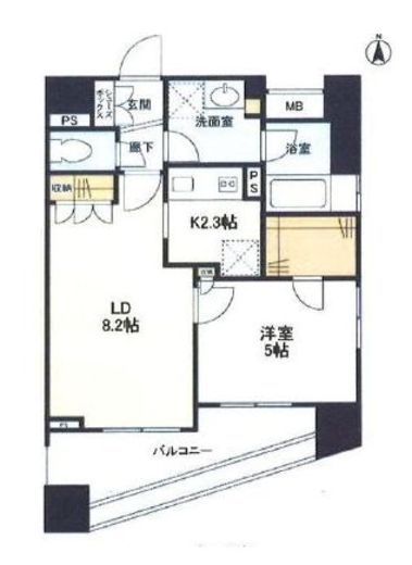 プライア渋谷 17階 間取り図