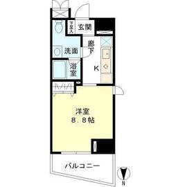 マイプレジール広尾 606 間取り図