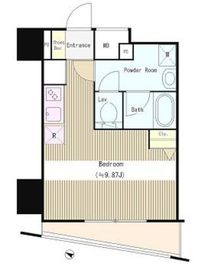 アクアアンビシャス八丁堀 203 間取り図