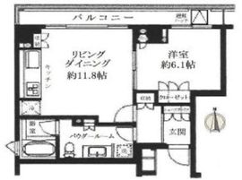 シティハウス三田綱町 4階 間取り図