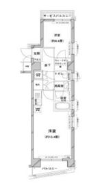 コンフォリア目黒八雲 201 間取り図