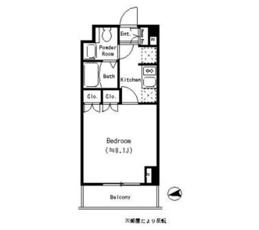 パークキューブ四谷三丁目 405 間取り図