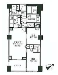 プラウド恵比寿 4階 間取り図