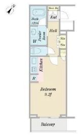 クオリア新宿余丁町 3階 間取り図