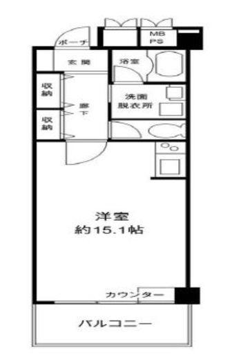 アートヒルズ高輪 309 間取り図