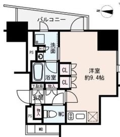 プレミスト新宿山吹 2階 間取り図