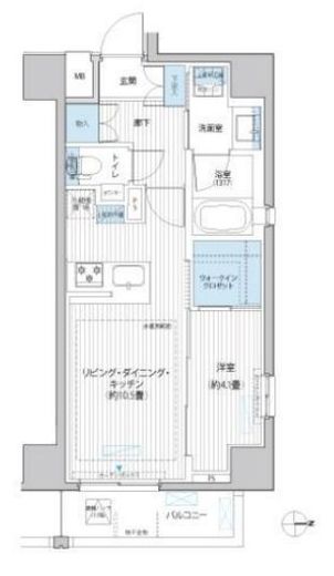 シティインデックス千代田秋葉原 9階 間取り図