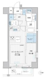 シティインデックス千代田秋葉原 9階 間取り図