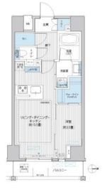 シティインデックス千代田秋葉原 11階 間取り図